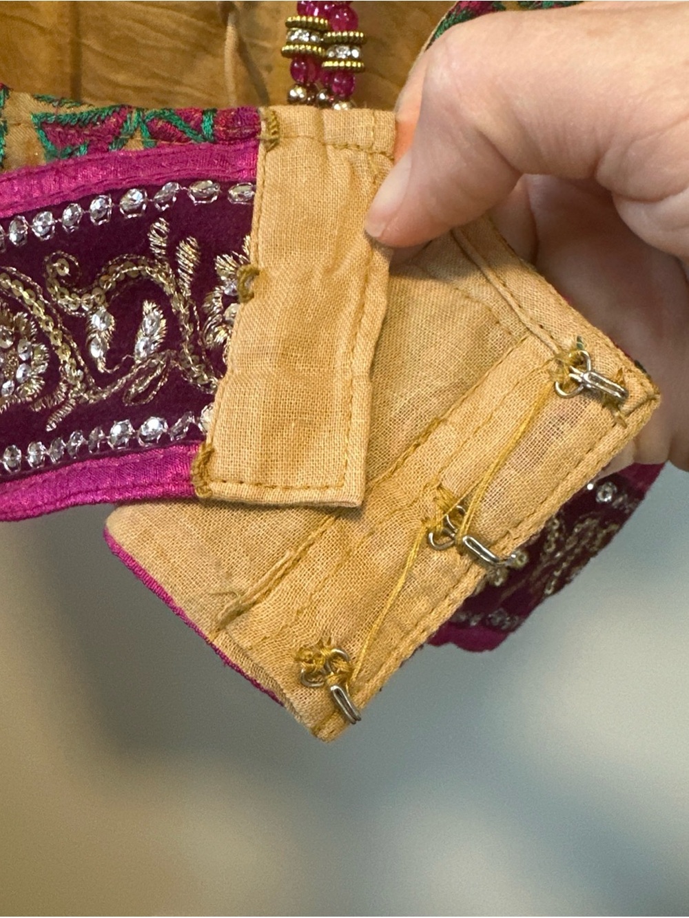 Handmade Embroidered Indian Choli Blouse | Floral Crop Top Festival Ethnic Boho - Picture 9 of 16